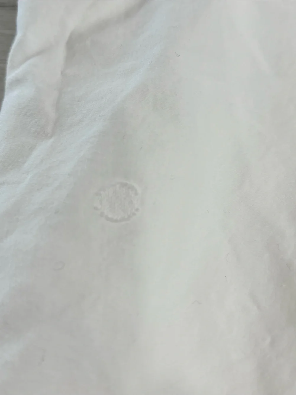 CHRISTIAN FISCHBACHER White Textured Tonal Dot Egyptian Cotton Duvet Cover Queen